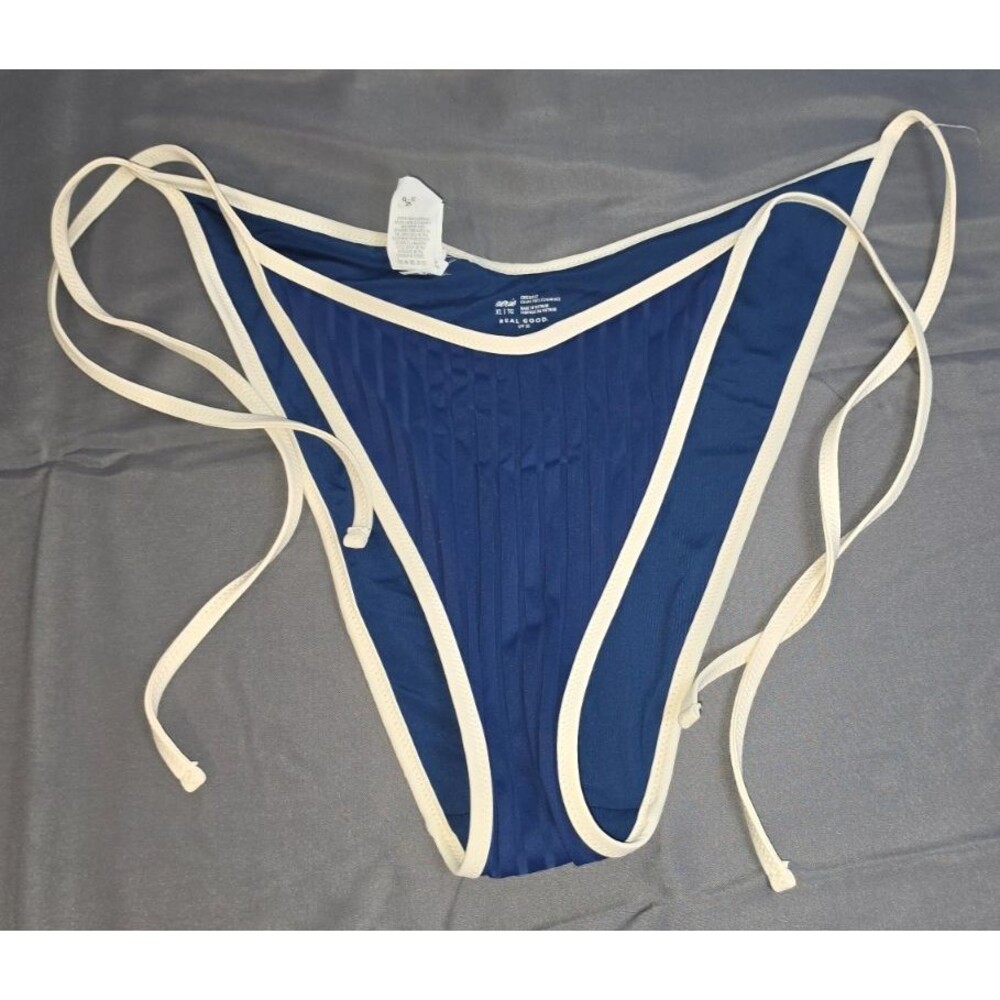 Aerie Navy Blue Swim Bathing Suit Bottom Cheekiest Size XL New No Tags